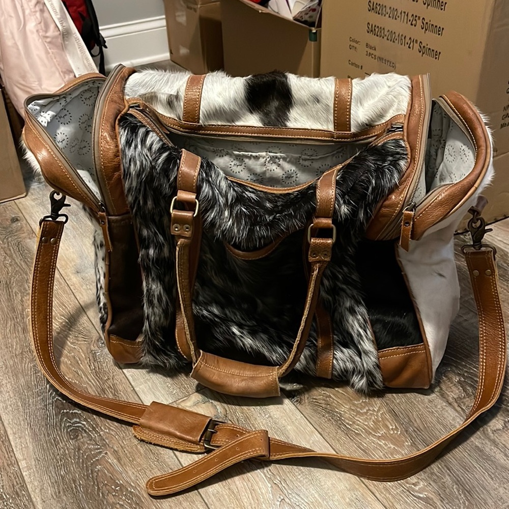 Cowhide Travel Bag